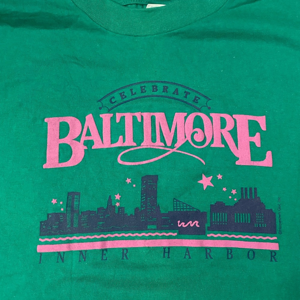 Vintage Baltimore Inner Harbor Tee Shirt Size XL